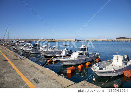 Scenery of Nata Fishing Port in Fukuoka City 136541914