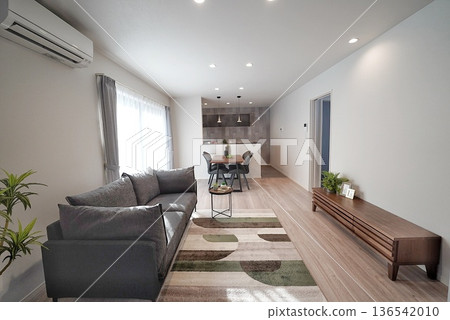 Living dining in a newly built house Living dining in a newly built house 136542010