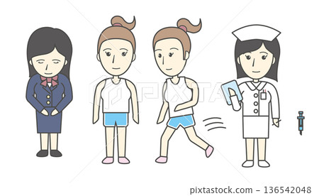 Woman illustration Woman illustration 136542048
