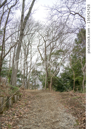 Mountain trail hiking course mountain climbing autumn winter image Mountain trail hiking course mountain climbing autumn winter image 136542426