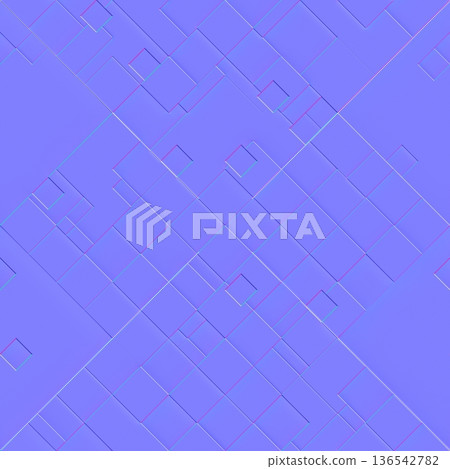 Diagonal Geometric Rectangular Tile Normal Map 136542782