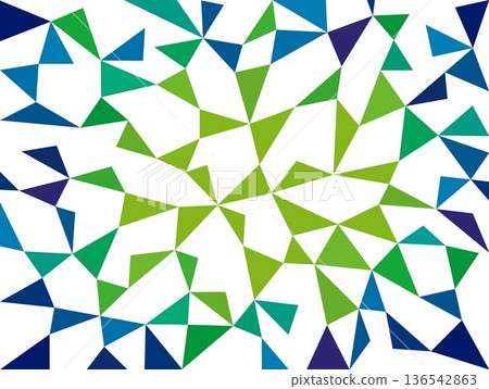 Geometric pattern, triangles, white background, colorful, green, navy Geometric pattern, triangles, white background, colorful, green, navy 136542863