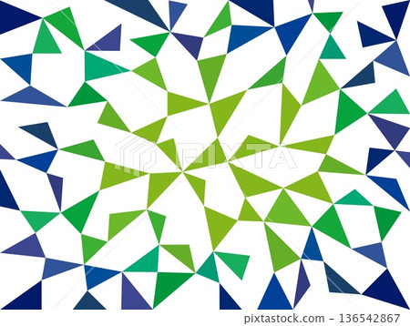Geometric pattern, triangles, white background, colorful, green, navy Geometric pattern, triangles, white background, colorful, green, navy 136542867
