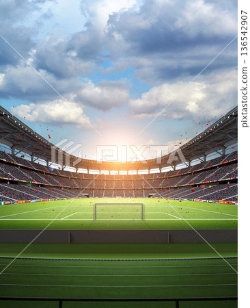 Football Stadium Football Stadium 136542907