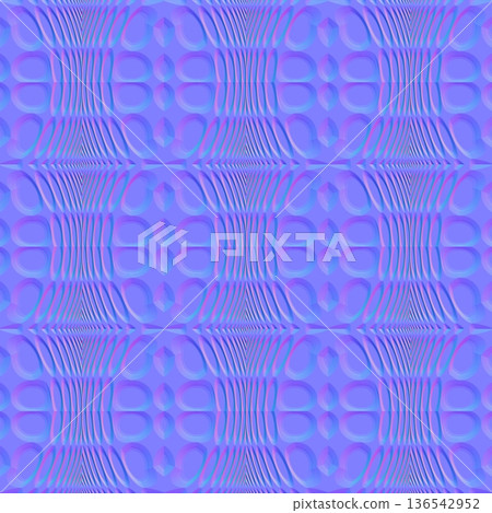 Abstract Ribbed Geometric Seamless Normal Map Abstract Ribbed Geometric Seamless Normal Map 136542952