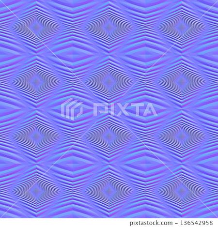 Linear Diamond Geometric Seamless Normal Map 136542958
