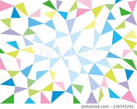 Geometric pattern, triangle, white background, colorful, light blue Geometric pattern, triangle, white background, colorful, light blue 136543292
