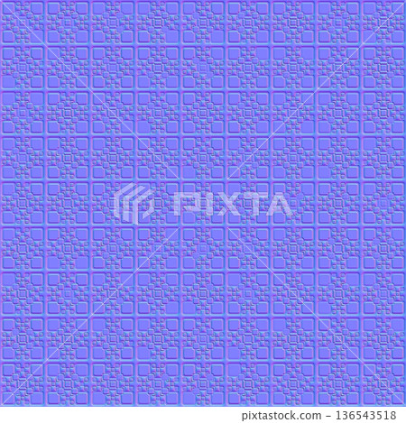 Seamless Tech Grid Geometric Normal Map Texture Seamless Tech Grid Geometric Normal Map Texture 136543518