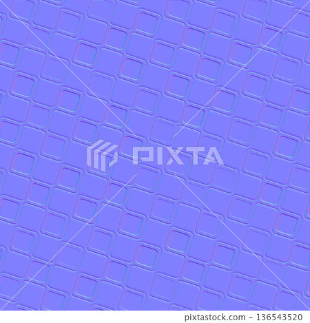 Seamless Rounded Square Geometric Normal Map Texture 136543520