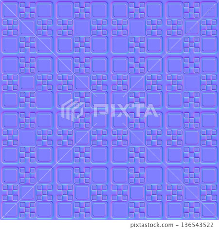 Seamless Square Tech Interface Normal Map Texture 136543522