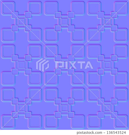 Seamless Interlocking Square Frames Normal Map Seamless Interlocking Square Frames Normal Map 136543524