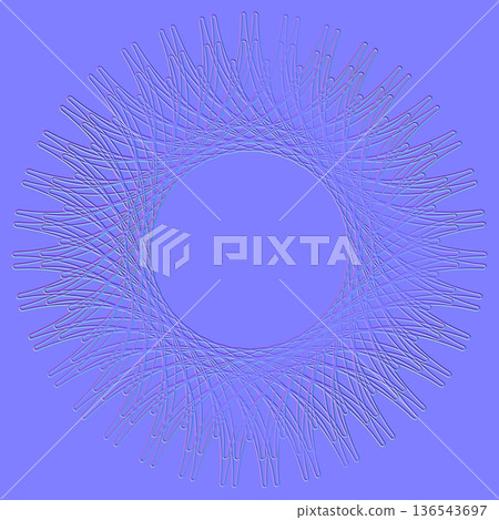 Fine mesh circular ornament normal map 136543697