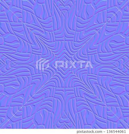Radial Web Geometric Normal Map Texture 3D Radial Web Geometric Normal Map Texture 3D 136544061