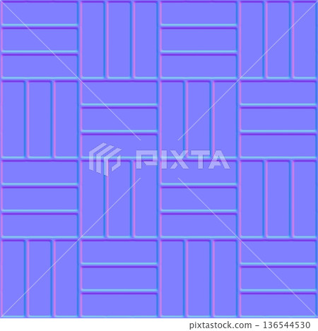 Deep Bevel Basketweave Tile Normal Map 136544530