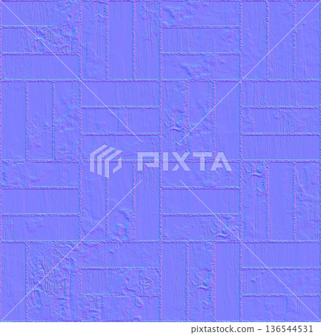 Rough Textured Basketweave Pavement Normal Map 136544531