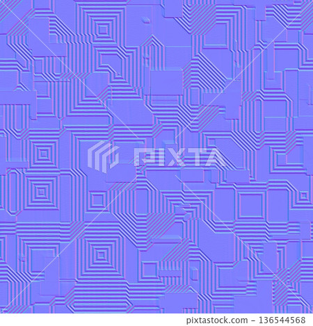 Complex Futuristic Tech Panel Normal Map 136544568