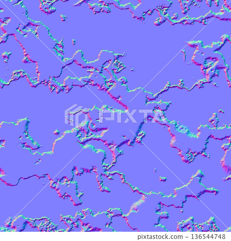 Abstract Cracked Veins Normal Map Texture Abstract Cracked Veins Normal Map Texture 136544748