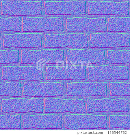 Rough Stone Brick Wall Normal Map Rough Stone Brick Wall Normal Map 136544762