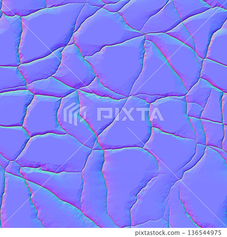 Large Cracked Stone Plates Normal Map Texture Large Cracked Stone Plates Normal Map Texture 136544975