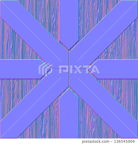 Realistic Wood Brace Normal Map 136545004