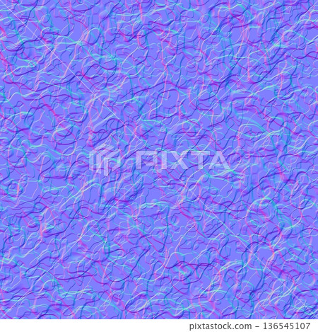 Abstract Squiggly Lines Normal Map Texture 136545107