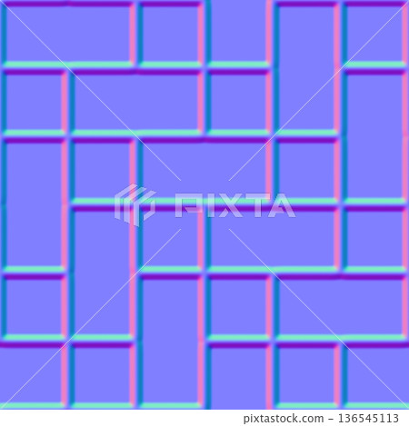 Geometric Tiled Floor Normal Map Texture 136545113