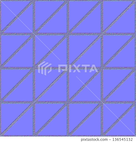 Seamless Normal Map of Geometric Triangle Pattern with Noise Seamless Normal Map of Geometric Triangle Pattern with Noise 136545132