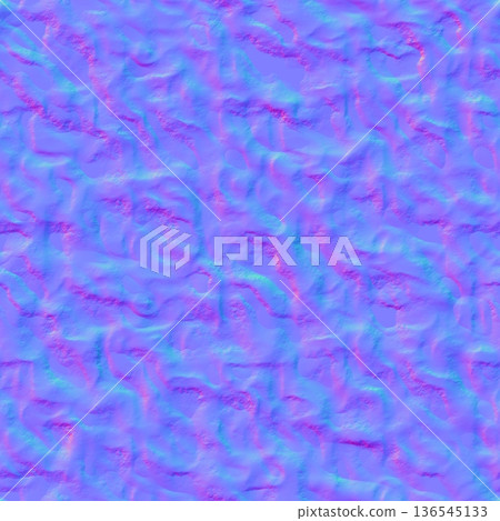 Seamless Normal Map of Soft Undulating Organic Texture Seamless Normal Map of Soft Undulating Organic Texture 136545133