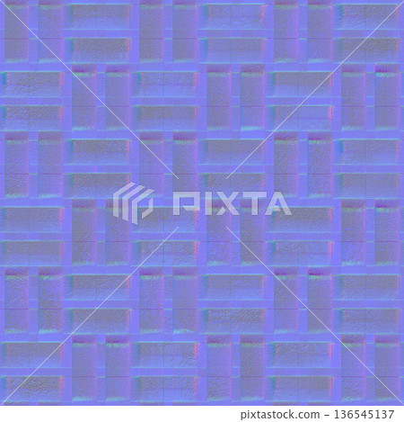 Seamless Normal Map of Interlaced Rectangular Weave Pattern 136545137