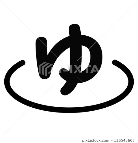 黑色溫泉標記“Yu”(透明) 黑色溫泉標記“Yu”(透明) 136545605
