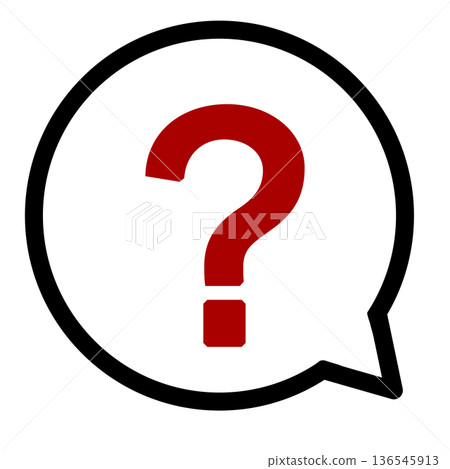 Red question mark speech bubble icon (transparent) Red question mark speech bubble icon (transparent) 136545913