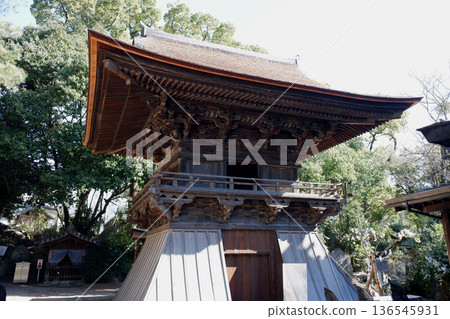 Ishiteji Temple bell tower, Matsuyama City, Ehime Prefecture Ishiteji Temple bell tower, Matsuyama City, Ehime Prefecture 136545931