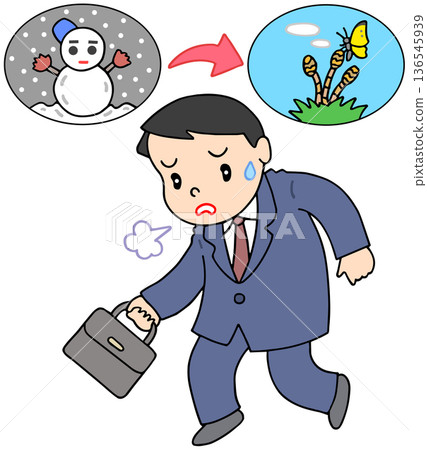 疾病、失調和不適－春季疲勞、春季憂鬱和季節變化 136545939