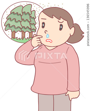 疾病、失調與不適－花粉症、鼻炎、流鼻涕 136545996