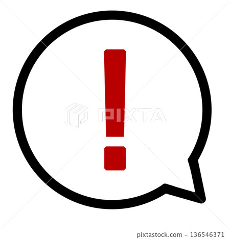 Red exclamation mark speech bubble icon (transparent) Red exclamation mark speech bubble icon (transparent) 136546371