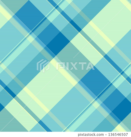 Day tartan check plaid, herringbone background texture textile. Kitchen fabric pattern vector seamless in cyan and teal colors. Day tartan check plaid, herringbone background texture textile. Kitchen fabric pattern vector seamless in cyan and teal colors. 136546507