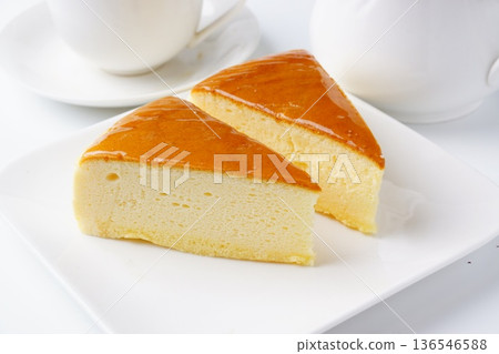 Cheese souffle cake 136546588