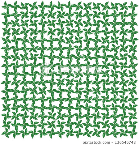 Leaf motif wallpaper illustration 136546748