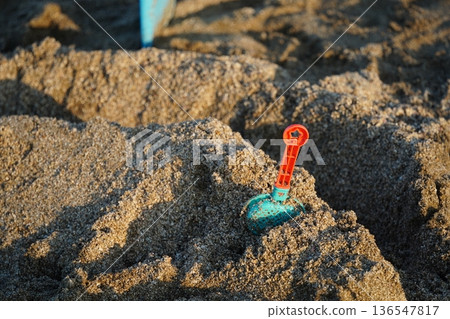 Playing sand Playing sand 136547817