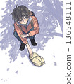 Boy resting in the shade 136548111