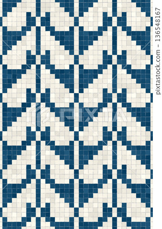 Scandinavian mosaic vector pattern 96 136548167