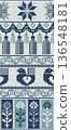 Scandinavian mosaic vector pattern 110 136548181