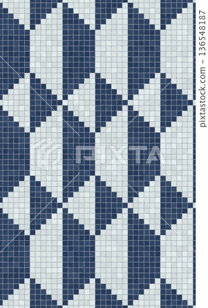 Scandinavian mosaic vector pattern 116 Scandinavian mosaic vector pattern 116 136548187