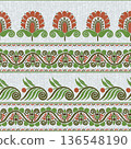 Seamless floral vector mosaic 136548190