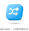 blue random icon on white background 136548312