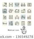 Treatment and emergency medical icons 136549278