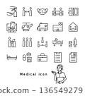 Treatment and emergency medical icons 136549279