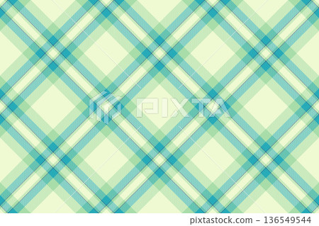 Elegant plaid pattern with teal light green hues. Versatile textile design for backgrounds, fashion, and creative projects. Calming, classic vibe. Elegant plaid pattern with teal light green hues. Versatile textile design for backgrounds, fashion, and creative projects. Calming, classic vibe. 136549544