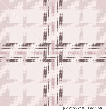 Trendy vector background textile, site seamless plaid texture. Lady check tartan pattern fabric in linen and light colors. Trendy vector background textile, site seamless plaid texture. Lady check tartan pattern fabric in linen and light colors. 136549586