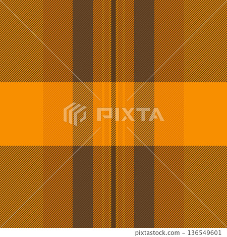 Autumn fabric vector tartan, surface textile pattern plaid. Drawing background texture seamless check in orange and bright colors. Autumn fabric vector tartan, surface textile pattern plaid. Drawing background texture seamless check in orange and bright colors. 136549601